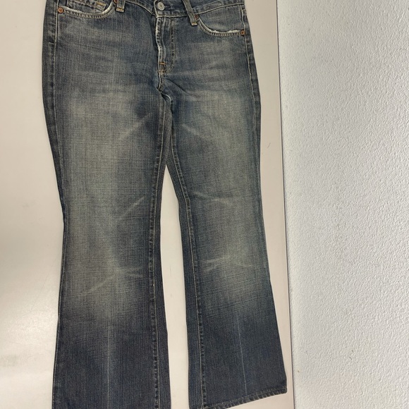 Seven For All Mankind Denim Flare Jeans 7FAM 28x28 - Picture 10 of 10